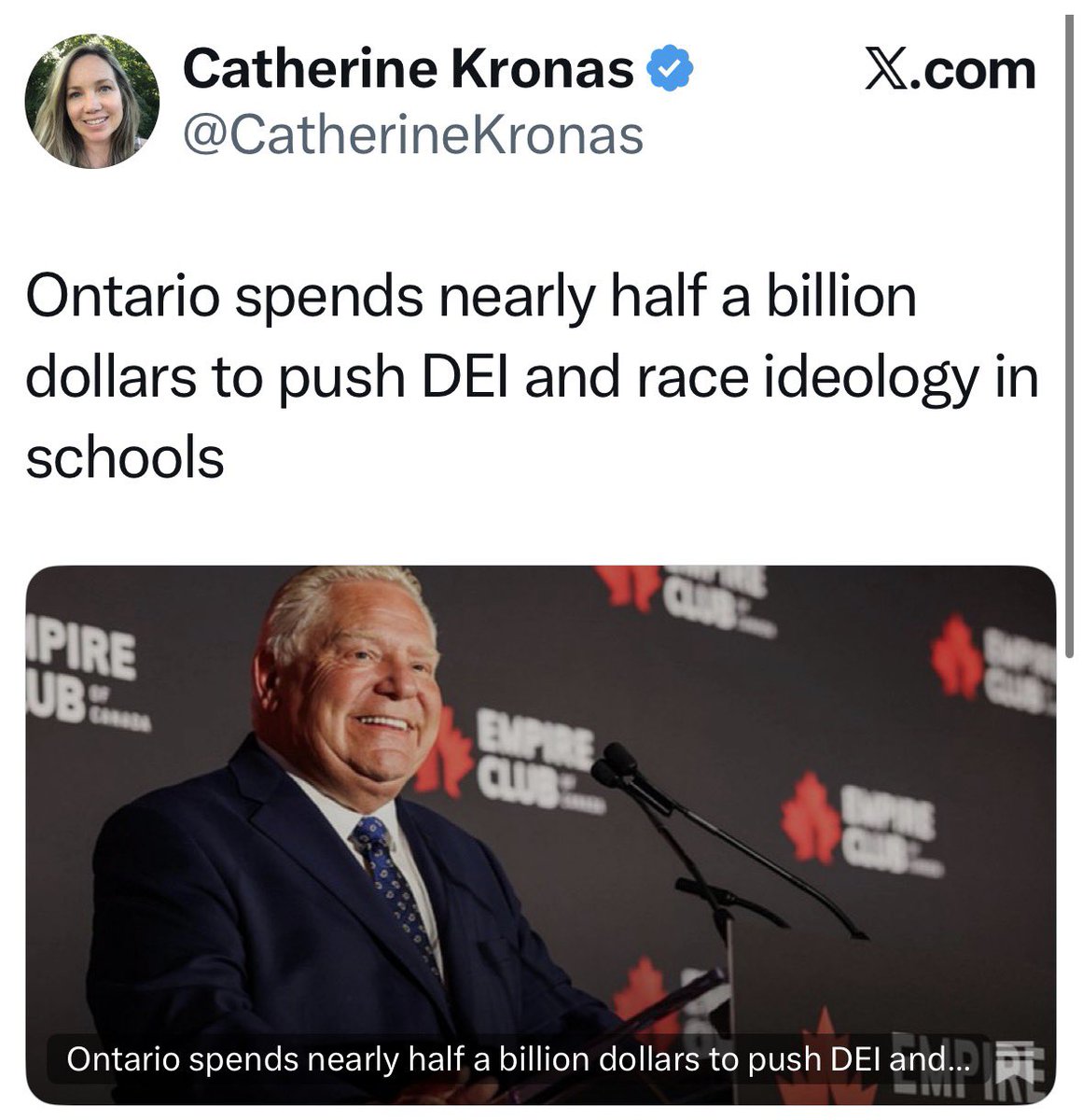 Ontario spends half a BILLION on DEI curriculum? 

🫠☠️
