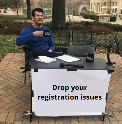 Moonshot211's tweet image. if you continue to encounter any registration issues, please let me know in the comments
i will be glad to assist you