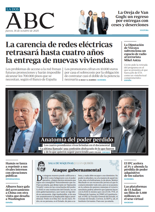 abc_es's tweet photo. 📰La portada y la Dos de ABC. Pronto, en
@abckioskoymas
#Portadas #PortadaABC https://t.co/4UE8sCbkcS