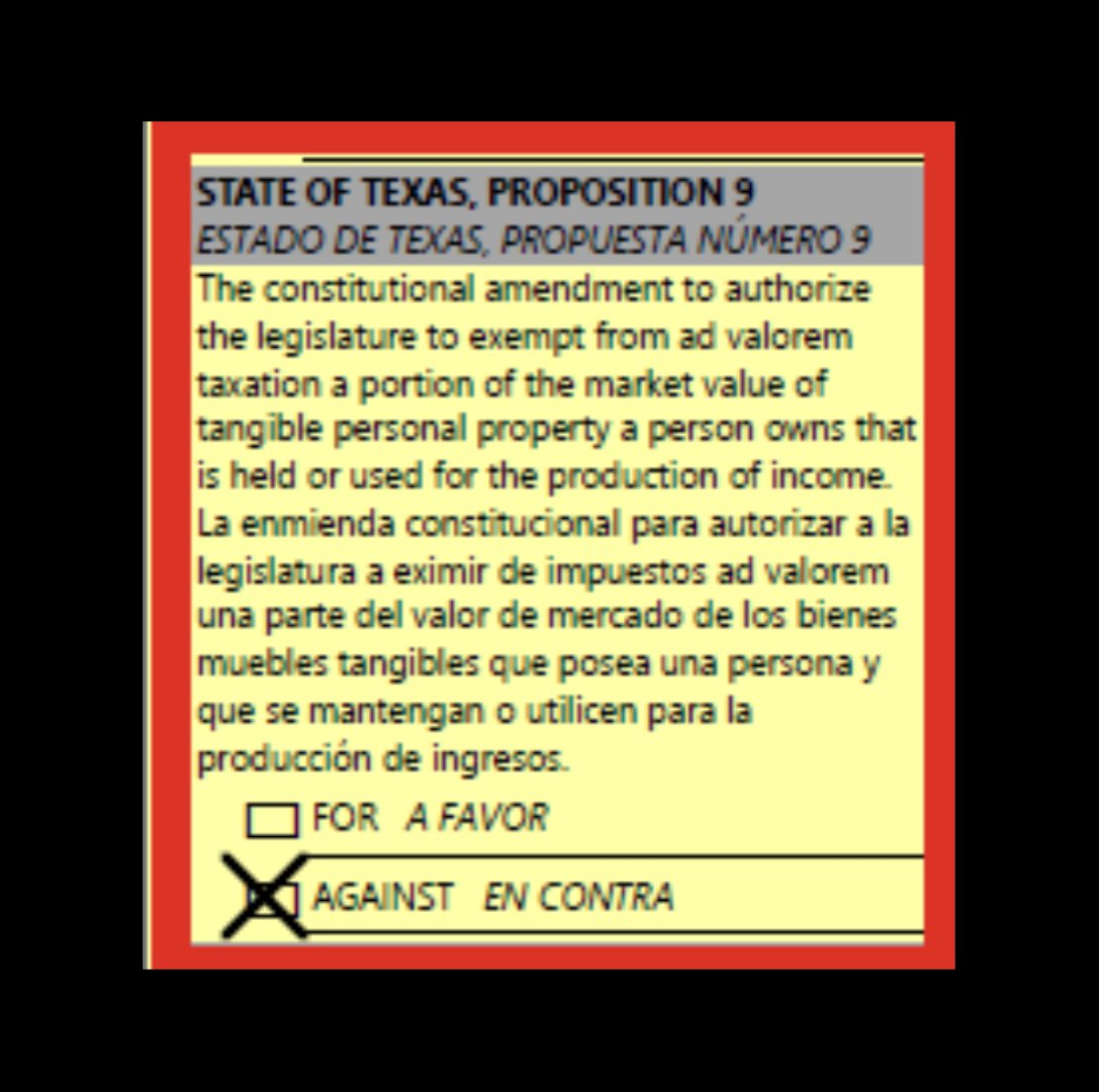 <a href="/9802MonGar/">Miranduh</a> Not taxes increases coming too. Please make sure to vote no on this. This transfers taxes on business equipment to all households. Please share.