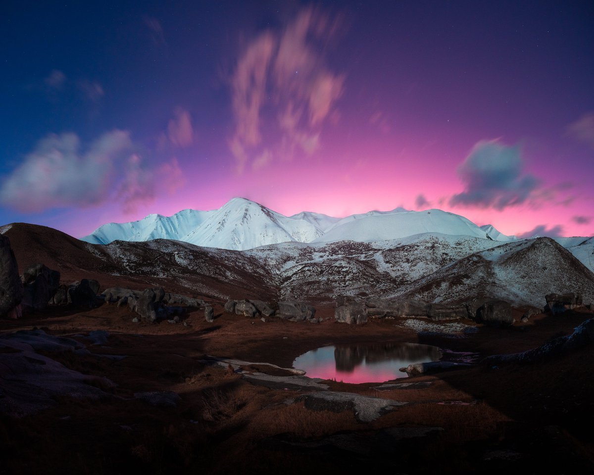 gm with night photography from new zealand ✨
