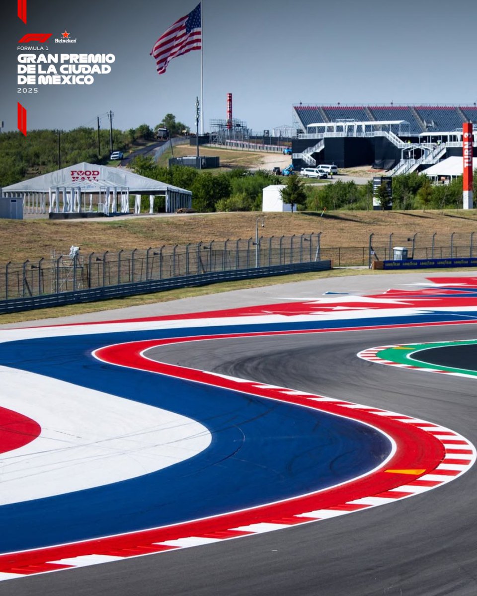 mexicogp's tweet image. ¡Es semana de #USGP! 🇺🇸
@COTA está listo para recibir a F1 con su mezcla única de curvas técnicas y velocidad pura.

Así se ve el circuito desde las alturas, ¿listos para la acción? 🏎️🔥

📸: COTA