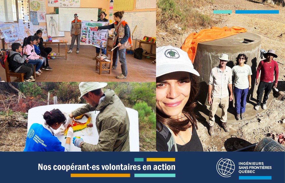 DestinationQSF's tweet image. 🌎 Projet RIKCHARIY WARMI

🇧🇴Les coopérant·es volontaires d’@ISF_Qc sont à l’œuvre à Poroma !

💬« Chaque journée ici nous ramène à l’essentiel : apprendre, partager et voir l’ingénierie sous un autre angle. »
— Thomas Cardinal, coopérant volontaire

#VolontairesQSF @MRIF_Quebec
