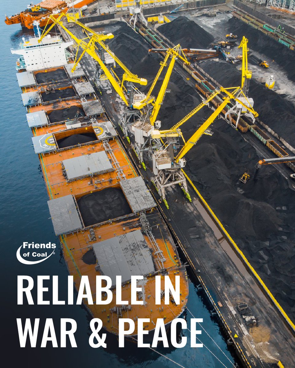 This article on aiding Ukraine reminds us of our history. 

During WWII, they called our miners "industrial soldiers" for a reason. 

American coal has always been the reliable fuel that powers us and our allies through tough times. #CoalHistory
Link: realclearenergy.org/articles/2025/…