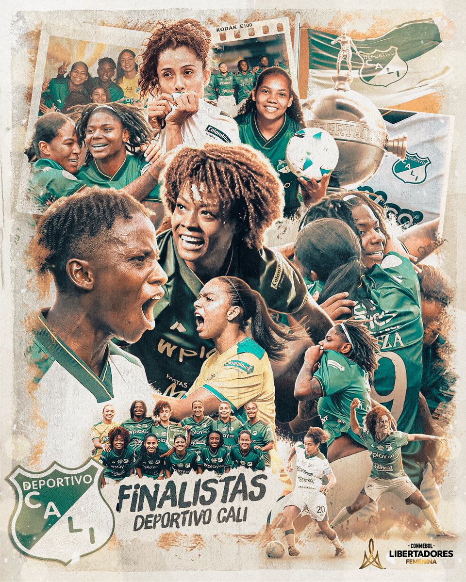 🟢⚪ DEPORTIVO CALI 🇨🇴 ¡JUGARÁ! por primera vez en su historia la final de #LibertadoresFEM. Las azucareras empataron 0-0 y se impusieron 4-5 en los penales frente a Colo Colo

🔸Enfrentará a Corinthians 🇧🇷 o Ferroviaria 🇧🇷 por el título continental (18/10)

#LaGloriaEsDeEllas
