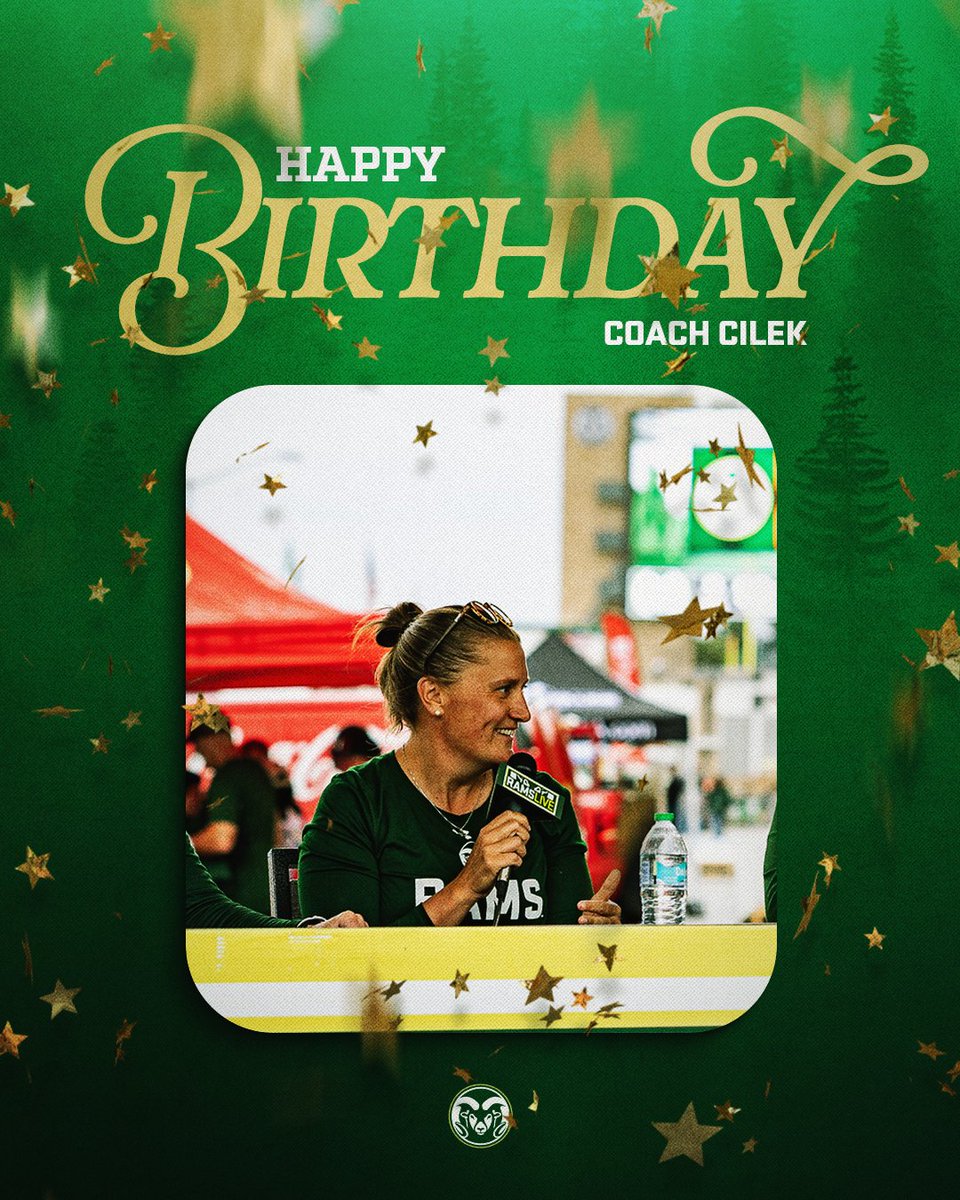 Wishing a happy birthday to Coach Cilek! 🎉🥳

#Relentless x #CSURams