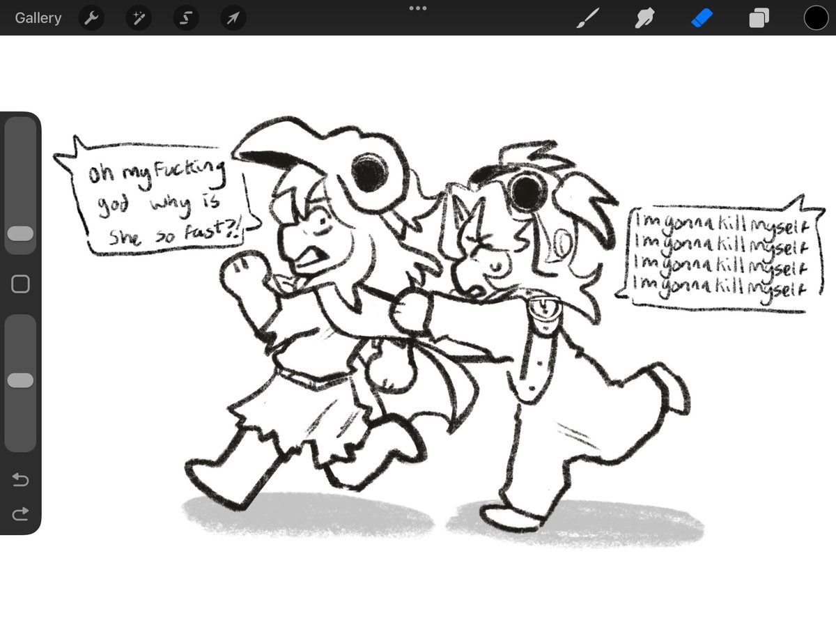 cirmented's tweet image. little nightmares 3 is going great so far
so i drew me and my bf as low and alone while we were screaming at the spider
@OldiesStation_7 
#art #LittleNightmares