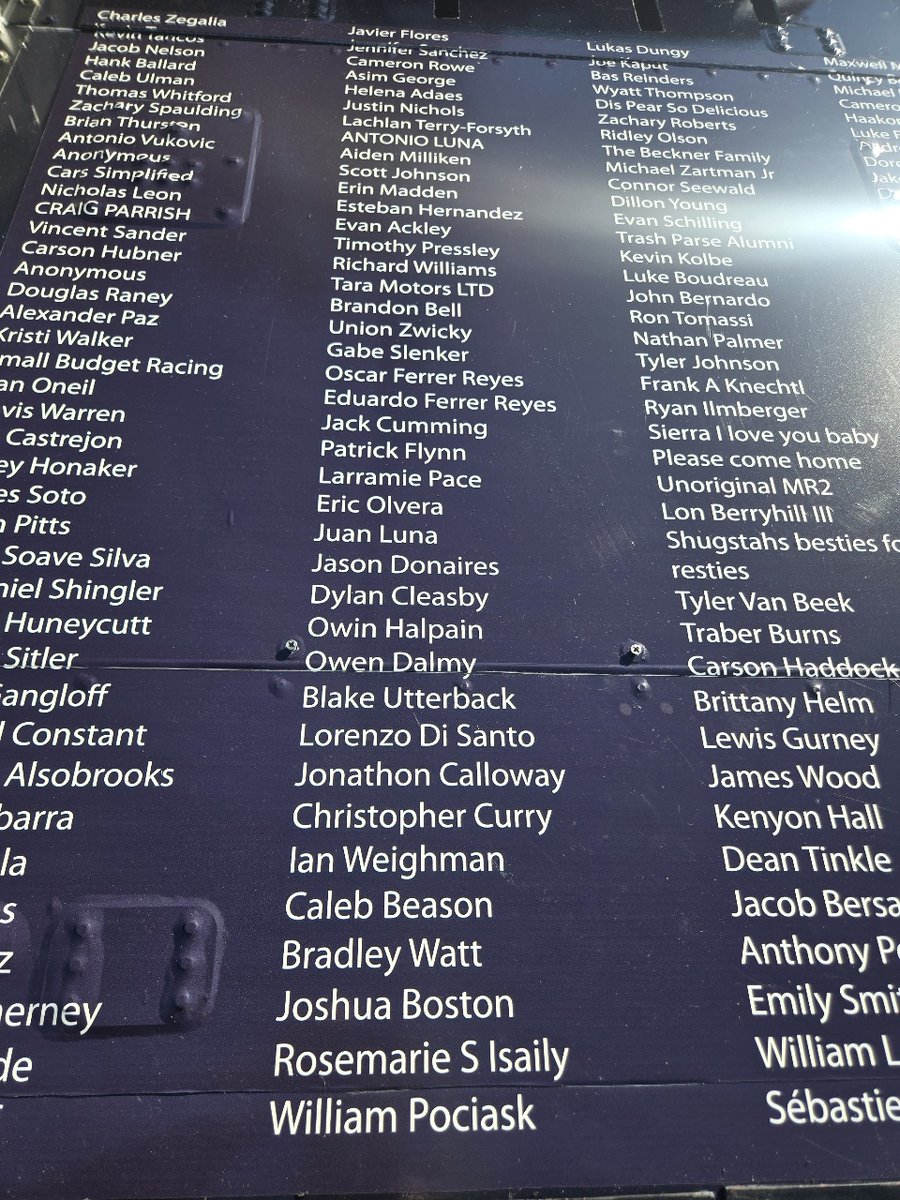 MBMMotorsports's tweet image. Awesome to see so many people jump at the chance to race with us on the @EllyProductions #69!

Here's a first look 👀

Do you see your name?

#NASCAR #LovesRVStop225