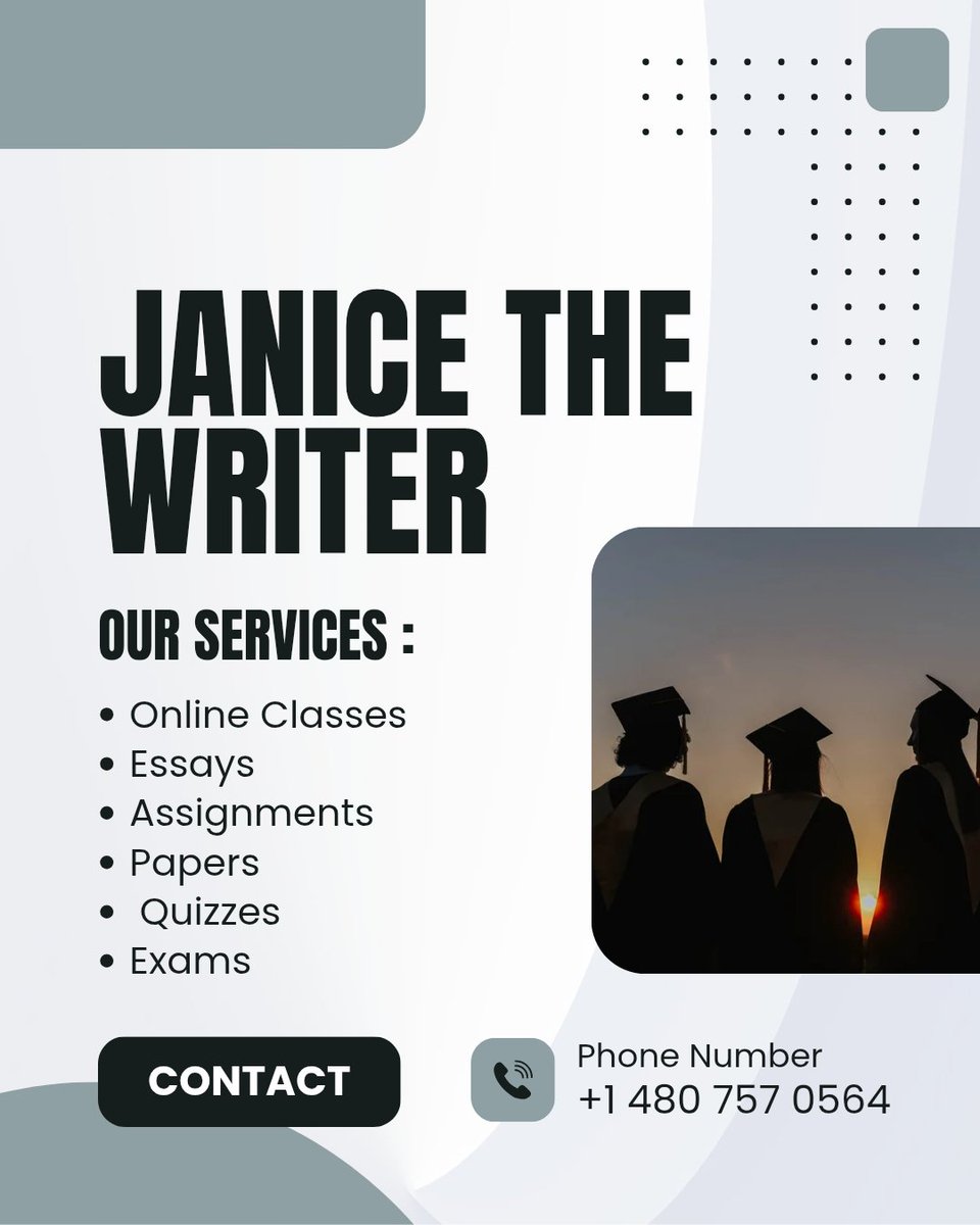 _homeworkwriter's tweet photo. We are here to make your academic journey more successful. Do not hesitate to reach out to us today. Reach out to us for all your online classes and assignments. Email teacherjanicejenet@gmail.com or + 1 480 757 0564. https://t.co/bL405TjYOi