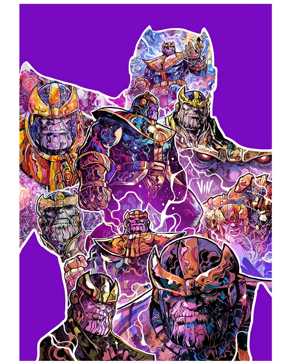 vinartwork's tweet image. Let's continue this series where i take old art of a characters and make a collage out of it!
This time, is the turn of the Mad Titan, Thanos!

#thanos #collage #marvel #oldart #comics #comicart #vincenzoriccardi #vinartwork #artwork #illustration #marvelcomics #oldstuff