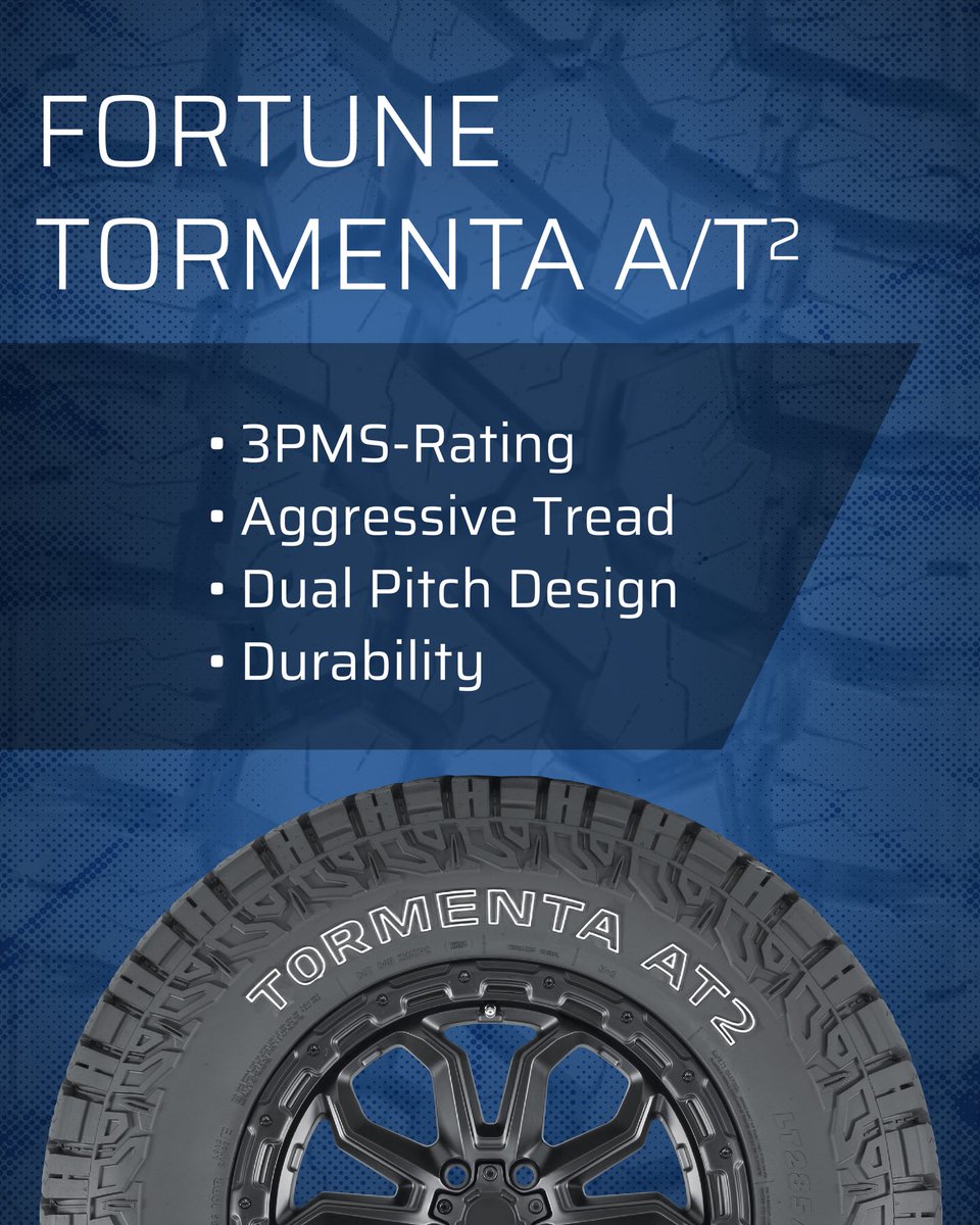 Conquer every surface with the Fortune Tormenta AT2 — tough, reliable, and built for all terrain. Don’t just roll, dominate. Head to our website linked below to find your local dealer today!

➡️ fortunetireusa.com
