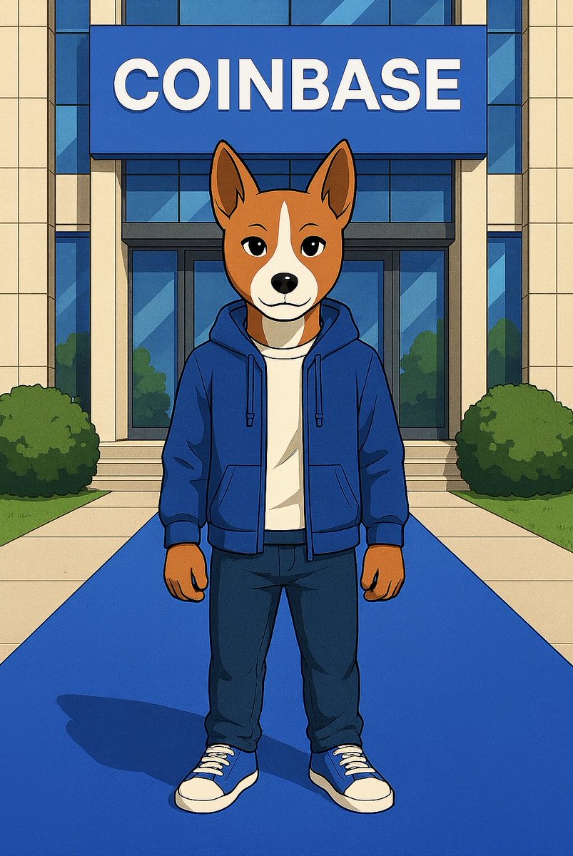 chemdawg369's tweet photo. @coinbase basenji is ready for the blue carpet at @coinbase $BENJI https://t.co/ZYo6SGlYWI
