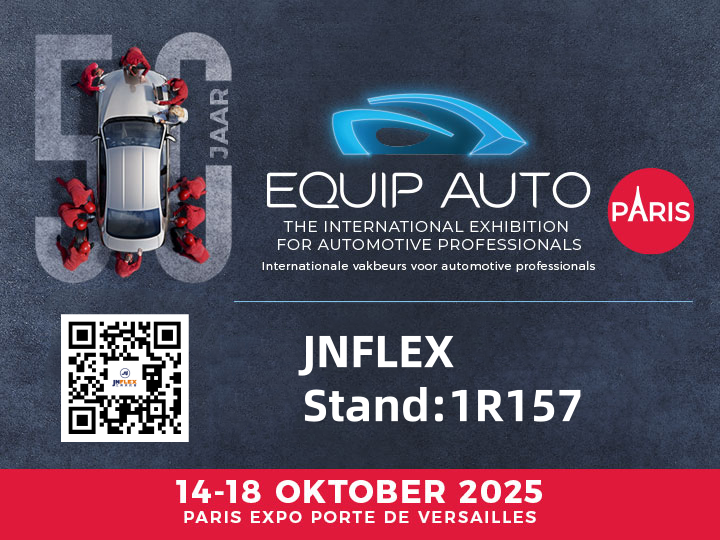SoleilJn's tweet photo. JNFLEX at EQUIP AUTO Paris 2025
Date: October 14–18, 2025
Venue: Paris Expo Porte de Versailles, France
Our Booth: HALL 1, 1R157
#EQUIPAUTOPARIS #Mobility #EQUIPAUTO #Automotive #flexibility #automobile #Paris https://t.co/FSG6rDZnOs