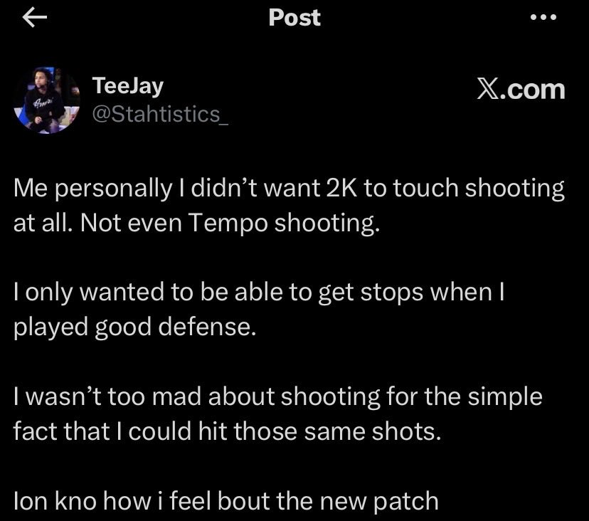 Fe4rMercy's tweet photo. @NBA2K @Beluba @Ronnie2K 

Can y’all plz just put it to what it was like damn. I’ve never disrespected y’all’s game ever. come on now the game was fun 2 days ago. https://t.co/AP1H1JwuYQ