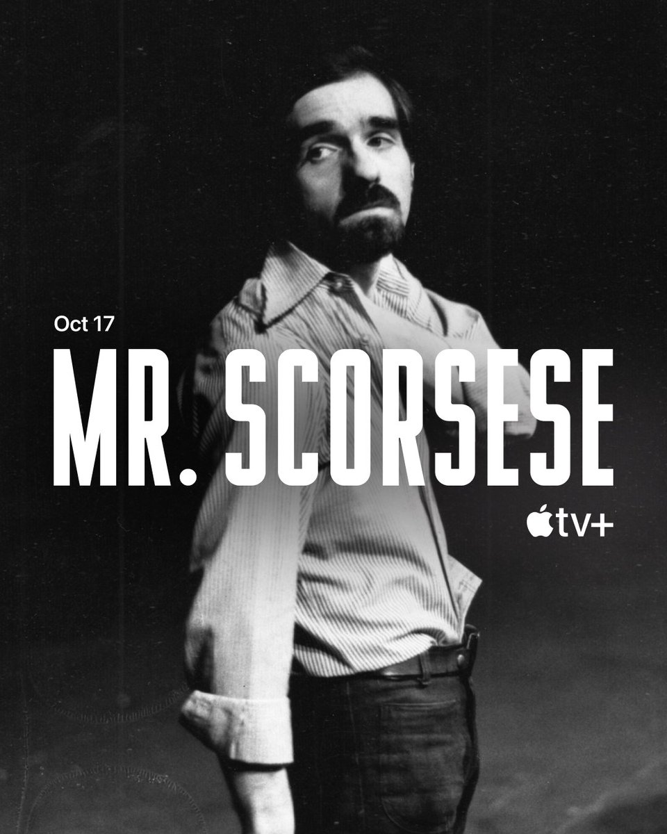 AppleTV's tweet image. The man behind the movies. A five part documentary event directed by Rebecca Miller.

#MrScorsese is streaming Friday on Apple TV+