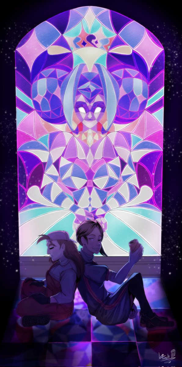 Lentrash's tweet photo. Knights of Guinevere 💙💜 

An illustration from @DanaTerrace and @glitch_prod  new series, "Knights of Guinevere"
#fanart #Glitchproductions #KnightsOfGuinevere #knightsofguineverefanart https://t.co/mYVwfV3gkf