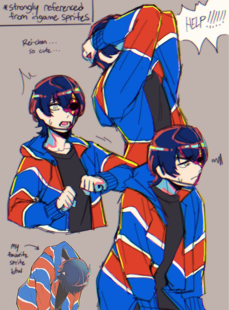 WolvZephyr's tweet image. getting a better feel for Rei&apos;s design (by just drawing her over and over)