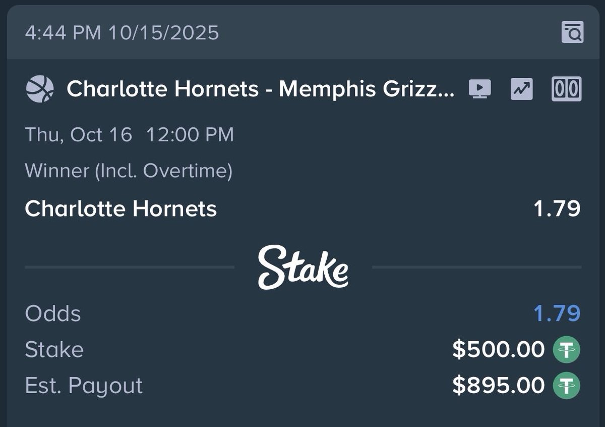 Charolotte Hornets got My bet 🙏