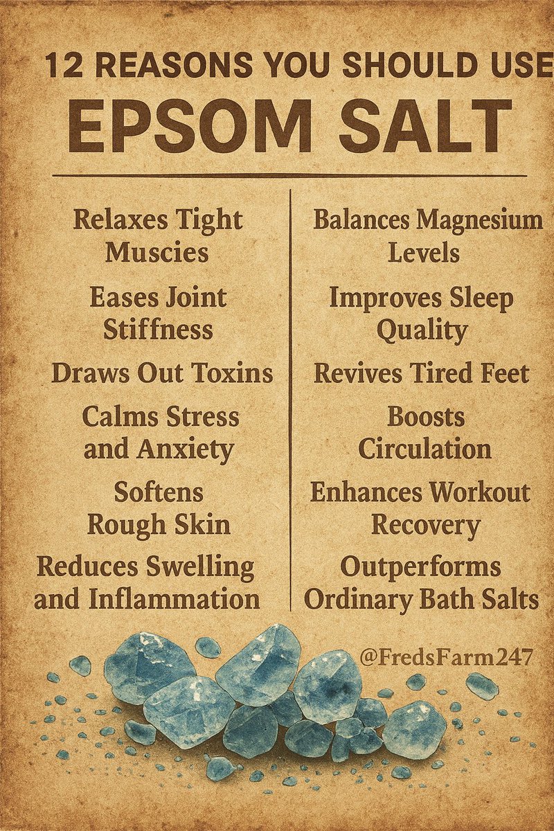 Reasons you should use Epsom Salt👇🏽