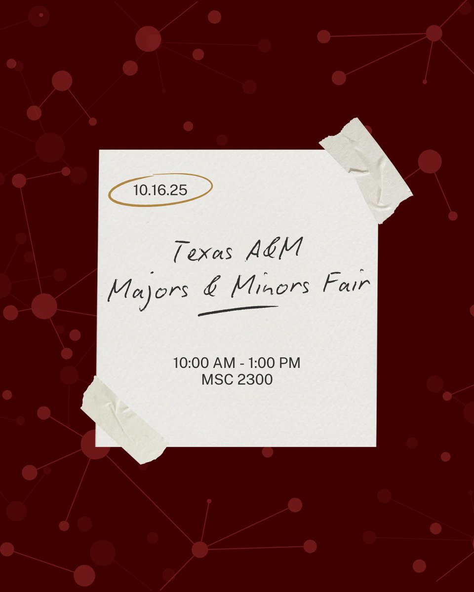 TAMUPOSC's tweet image. 📣 Current Texas A&amp;amp;M Students!

Thinking about adding or changing your major or minor?

Stop by MSC 2300 tomorrow from 10:00 a.m. – 1:00 p.m. for the Majors &amp;amp; Minors Fair to learn more about Poultry Science and the opportunities our department has to offer! 🐔