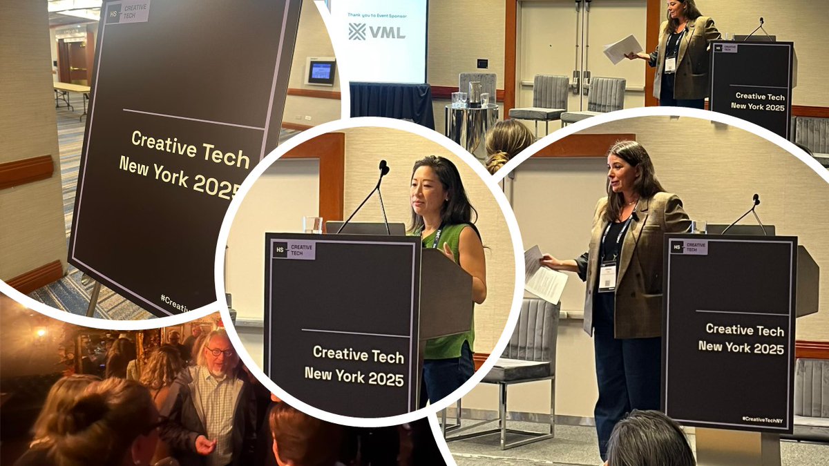 CreativeTech_HS's tweet image. 🎨⚙️ We’re live at #CreativeTech NYC 2025!

A full day of bold ideas + future-focused talks on AI, immersive media &amp;amp; creative innovation — live from the New York Hilton Midtown.

🗣 Join the convo: linkedin.com/groups/1299233… 
💡 Sponsor: @vml_global 

#CreativeTechNYC #AI #Immersive