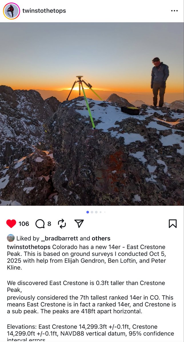Colorado has a new 14er!  I know Eric and his work is impeccable.