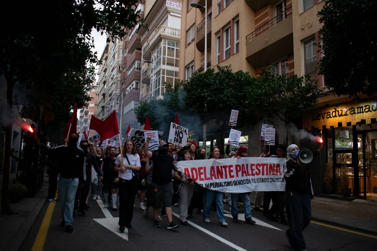 🚩🇵🇸 | Las calles de Murcia han gritado en solidaridad por Palestina.

¡Ni un respiro al sionismo!
¡Contra la impunidad de los genocidas!