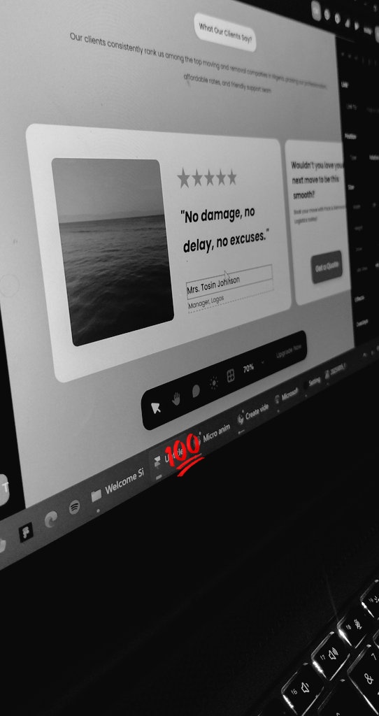 UI_UX_Desygner's tweet image. Testimonials Section in progress...

#framer #framerdeveloper