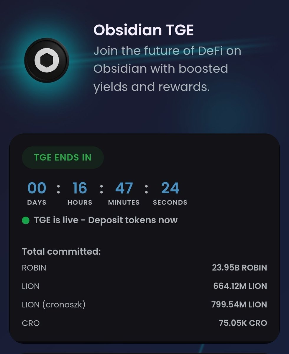 If my <a href="/LoadedLions_CDC/">Loaded Lions</a> sells before the end of <a href="/ObsidianSwap/">ObsidianSwap | SWAP. CLAIM. WIN!!</a> TGE…

💎 I’ll contribute the FULL amount as a commitment 💎

✅ Low RANK 🏆
✅ Unclaimed HOODIE ❄️
✅ 100% to the mission 🚀

(LISTINGS) 
app.ebisusbay.com/collection/cro…

minted.network/collections/cr…

(TGE)
obsidian.finance/tge