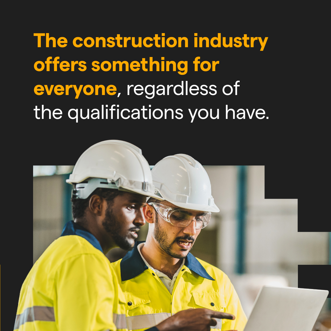 GoConstructUK's tweet photo. Thinking about a career in construction? No matter your grades, there's a career for everyone.

Whether you want to pursue a more academic route, or prefer a hands-on approach and want to enter the world of work, head to https://t.co/dPFGNdUIhq to find out more. ✅ https://t.co/G2rPXvKdQa