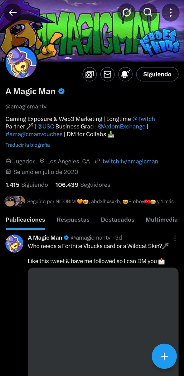 TOtugamer3's tweet photo. @amagicmantv Done https://t.co/6xonvkiGwI