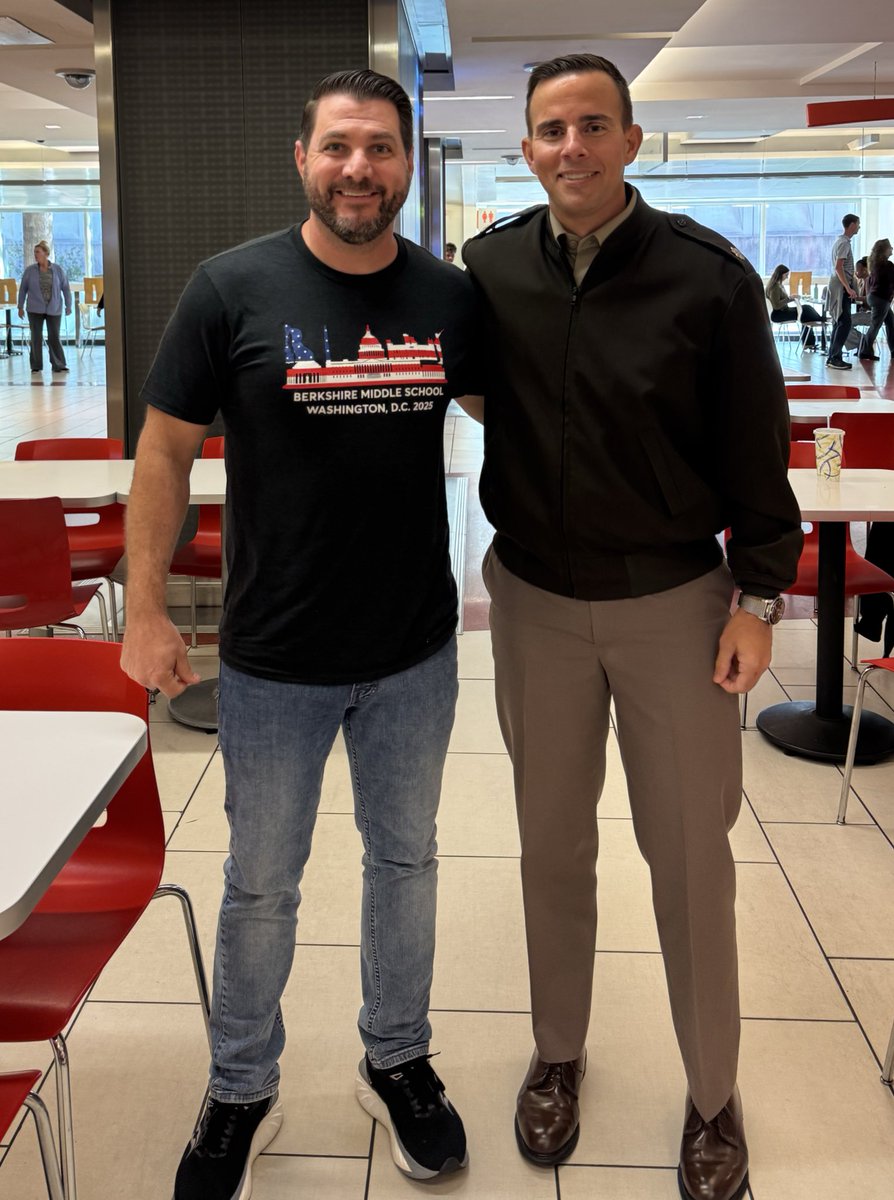 Chaperoning my 22nd 8th grade trip to Washington DC. One of my favorite parts the past four years has been having lunch with my childhood best friend (and roommate on my DC trip when I was in 8th grade) who now lives and works in DC, Lieutenant Colonel Andrew Badgley.