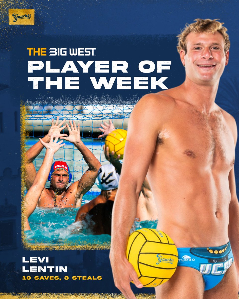King of the cage 👑

Levi can now add <a href="/BigWestSports/">The Big West</a> Player of the Week honors to his 10 saves from the conference opener!

#GoGauchos #𝗢𝗻𝗹𝘆𝗧𝗵𝗲𝗕𝗼𝗹𝗱