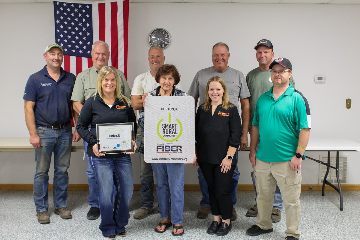 adamstelephone's tweet image. 🌟Big News for Burton!🌟
 We’re proud to announce that Burton has officially been recognized as a Smart Rural Community by NTCA – The Rural Broadband Association, thanks to the power of Adams Fiber!
#SmartRuralCommunity #BroadbandBuiltToLast #AdamsFiber
