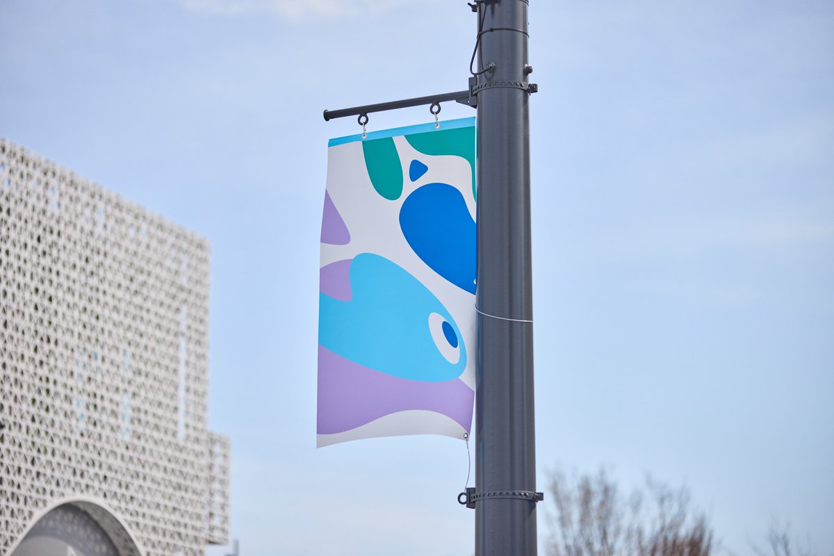 多くの人が欲しい！と言っていたあの万博会場のこみゃくのフラッグが