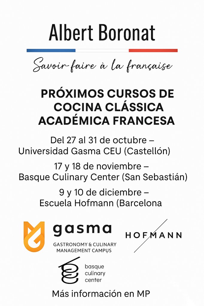 Tomad nota.

#SavoirFaireALaFrançaise
🇫🇷🇫🇷🇫🇷🇫🇷🇫🇷🇫🇷🇫🇷🇫🇷🇫🇷