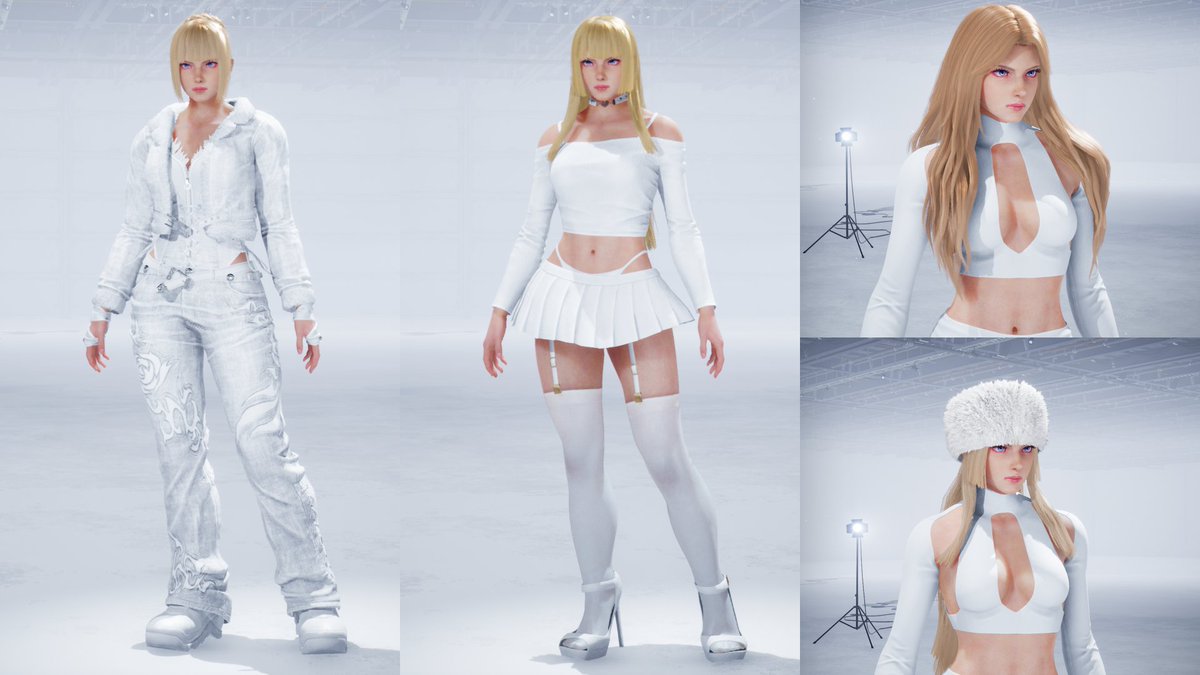 fertexhid's tweet photo. All mods have been fixed! 

Also:
-Corset Outfit has better textures &amp; more slots
-Private Show Stockings are now colorable
-Wavy Hair improved
-Fur Hat can be worn with Lili's Hair

Download from TekkenMods or in Google Drive (You can keep it in folders)
https://t.co/PEpU8tBwlo https://t.co/v8EhaL5XR2