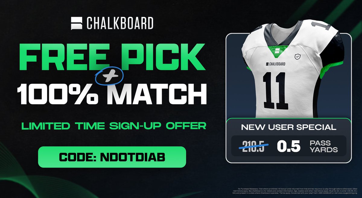 reminder if you aren’t on Chalkboard yet you get a free pick and 100% match when using my code at signup 👀 

code: ndotdiab