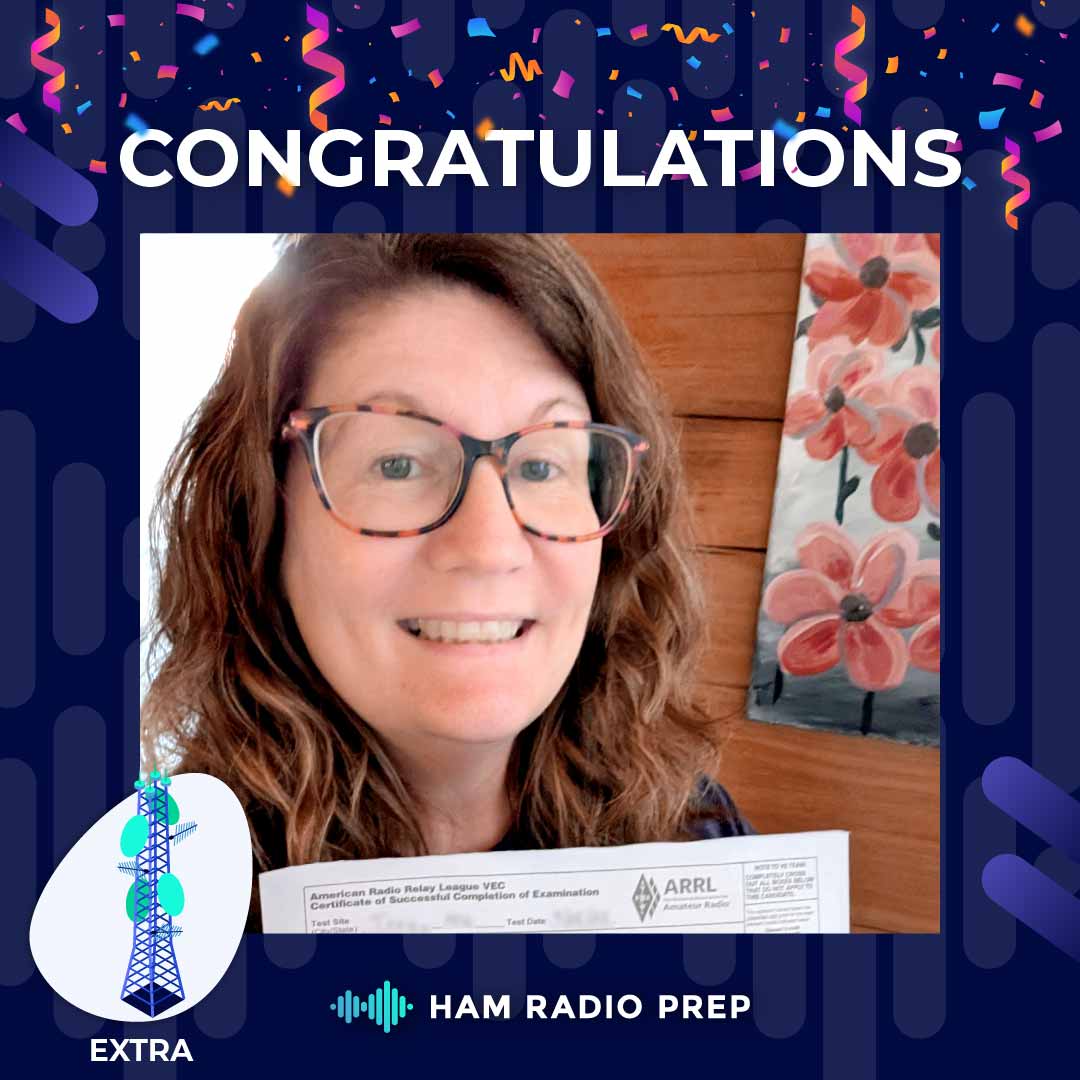 HamPrep's tweet image. 🚀 Huge congratulations to Catherine from #Missouri for earning her #FCC Extra Class #HamRadio license! 🎉📡
Catherine pushed all the way to the top tier of ham radio, motivated by emergency communications, hobby enjoyment, public service, and off-the-grid readiness. 🆘📻🤝🔋…