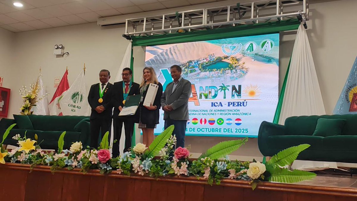 Presencia del CLAM en el X Congreso CONANDINO 🇵🇪
La Lic. Viviana Riquelme destacó la unión entre tecnología, gestión y sensibilidad humana.
#IA #CLAM <a href="/CarlosDaparo/">Carlos Humberto Daparo</a> <a href="/TadeoGZ/">Tadeo Garcia Zalazar</a>