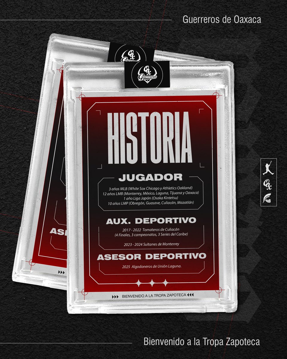 Le damos la bienvenida a Mario Valdéz como nuevo Gerente Deportivo de los Guerreros de Oaxaca.⚔️

Su amplia trayectoria en el beisbol profesional y su liderazgo serán pieza clave para fortalecer la estructura deportiva de nuestra organización.

⚾ Bienvenido Mario.
