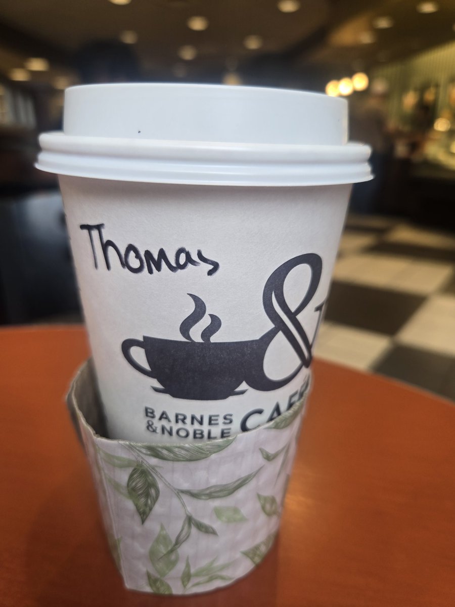 Well, she told me this mocca has two shots of espresso. Let's see what happens next.