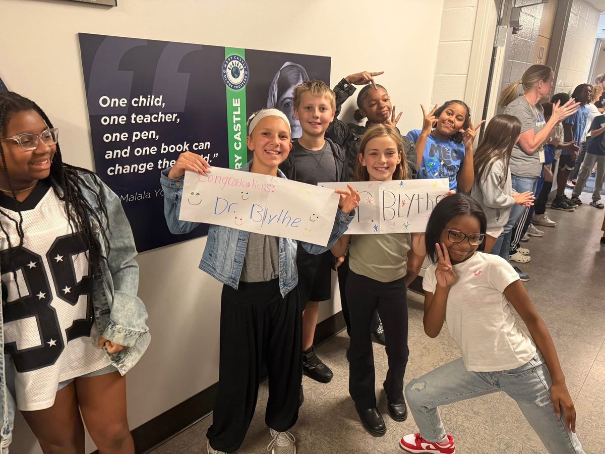 🎓 Special Shout-Out! 🎉

Today we celebrated <a href="/PrincipalBlythe/">Dr. Carl Blythe</a> —now officially Dr. Blythe—for completing his doctoral degree! We were thrilled to honor him with a big end-of-day graduation clap out full of cheers, smiles, &amp; school spirit. 

We’re so proud of you! 🌍👏🎓