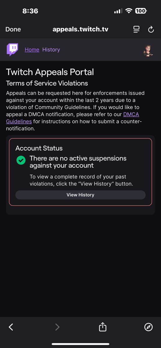 Does anyone have a contact or an email I can contact about a suspension?

I log into the appeals portal and it says there’s nothing but I have no communication for my suspension at all?

<a href="/Twitch/">Twitch</a> <a href="/TwitchSupport/">Twitch Support</a>