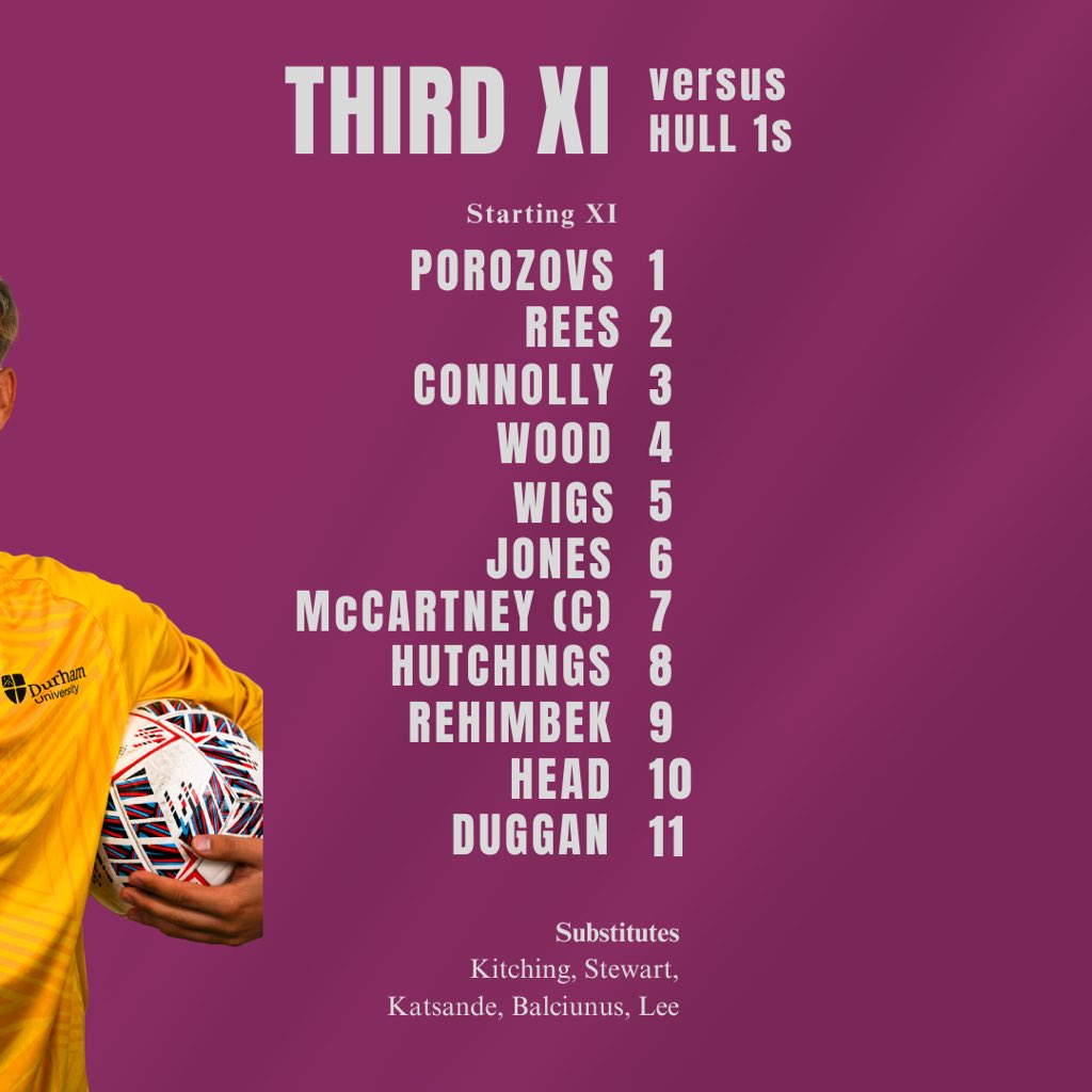 Your opening day DUAFC starting XI’s💜