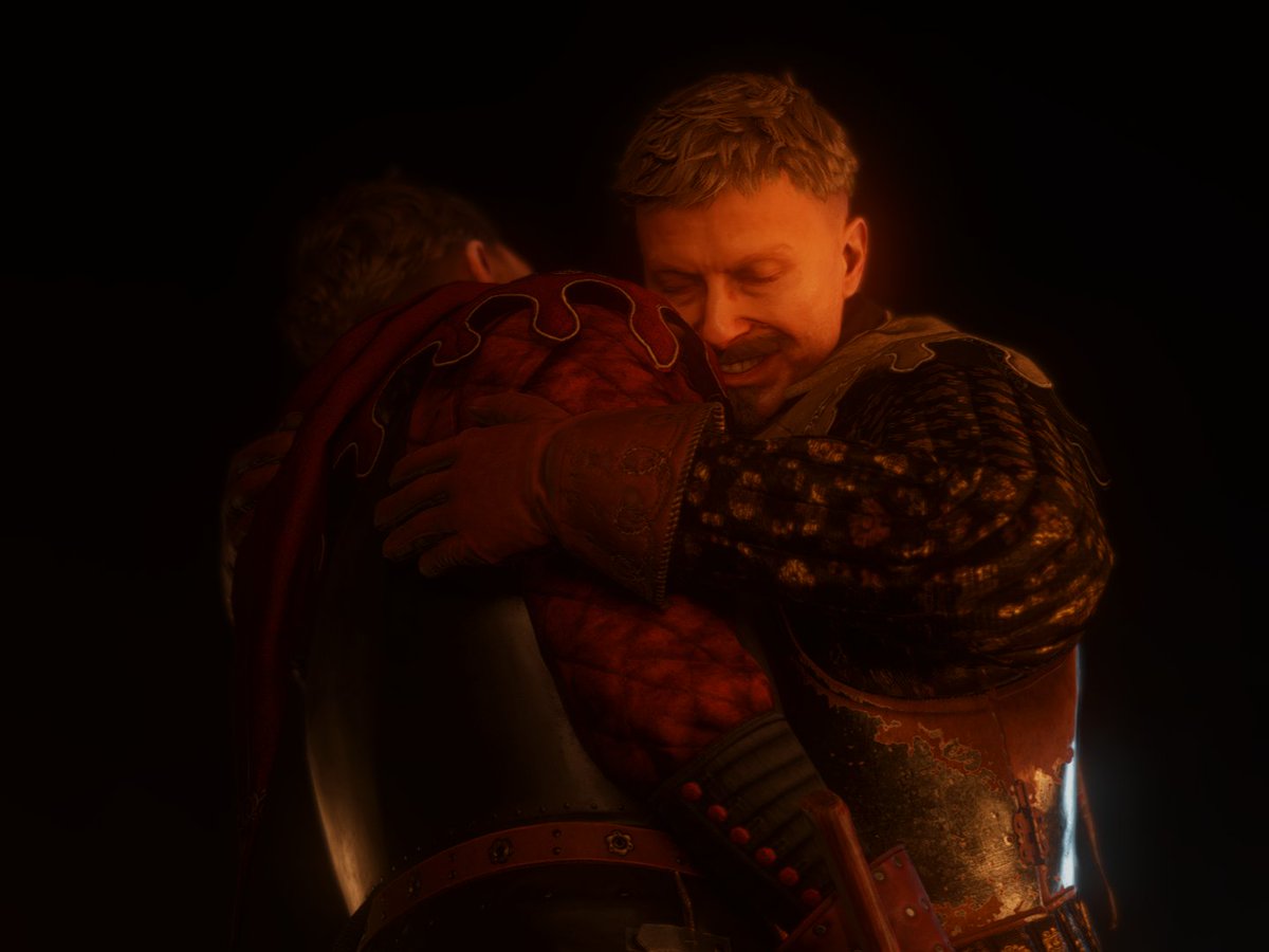 vikalachka's tweet photo. He`s so happy to finally hold his boy, it breaks my heart 💔

#radzigkobyla #henryofskalitz #kcd2 https://t.co/bV6wzvM3Aw