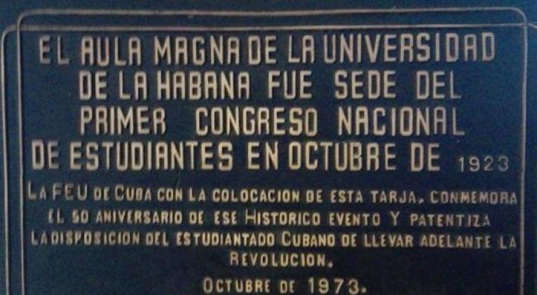 El 15 de octubre de 1923 inicia sus sesiones el Primer Congreso Nacional de Estudiantes, un cónclave que unía pensamientos y voluntades de una generación que soñaba no solo  mejoras de los estudiantes, sino del pueblo. #CubaViveEnSuHistoria