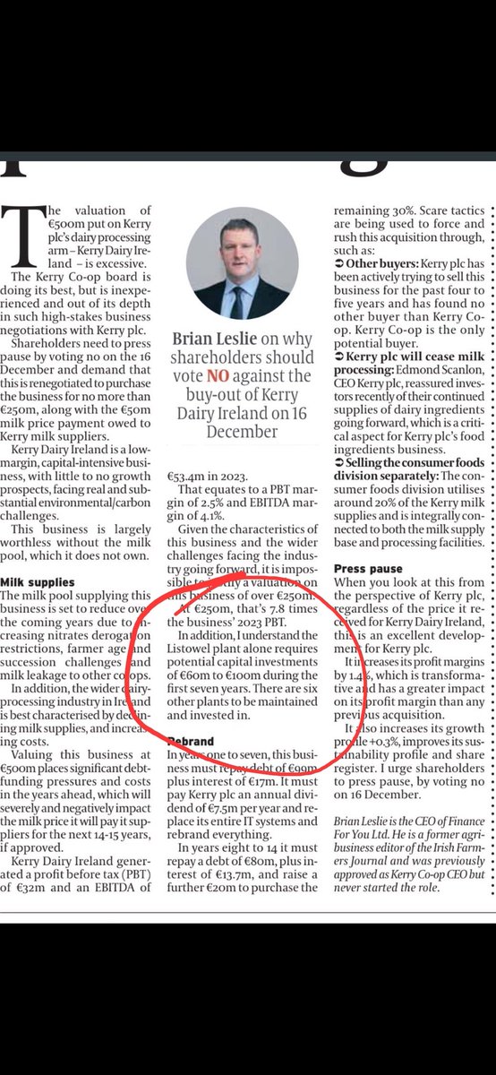 Rumours of big investment coming in listowel too. Looks like Brian was correct on more than 1 prediction.