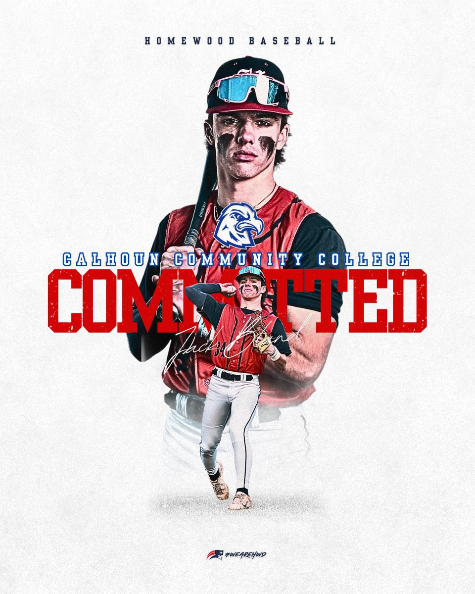Honored to announce my commitment to Calhoun Community College to continue my education and baseball career. Thankful for everyone who’s helped me reach this point—can’t wait to get started. Go WarHawks!🦅🔵