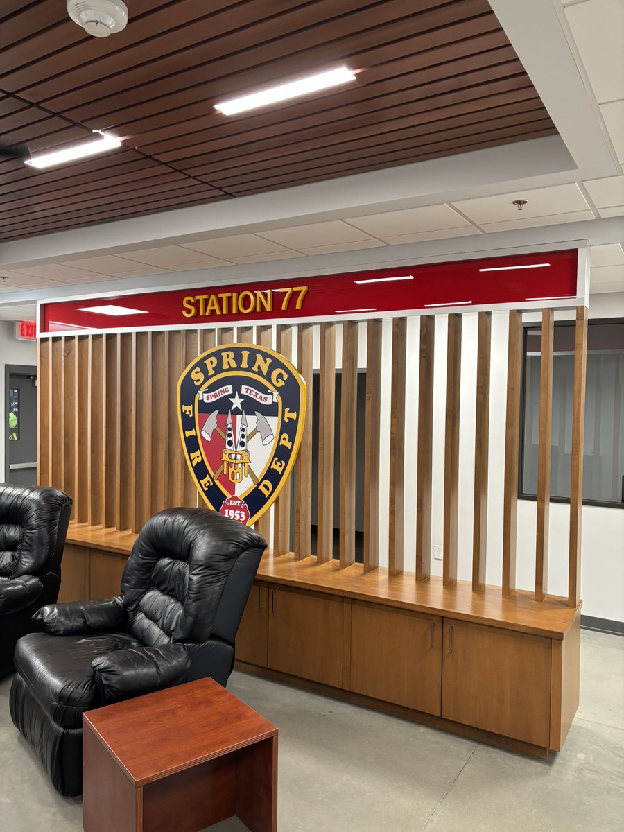 Springfdtx's tweet image. Spring Fire Engine 77 crews are thrilled to be back home on Cypresswood! They began moving back in on Monday now that the renovations are complete. Here is a sneak peak inside courtesy of B shift.
#firestation #springtx #firefighters